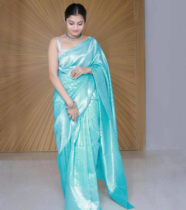 Woven Kanjivaram Jacquard, Pure Silk Saree