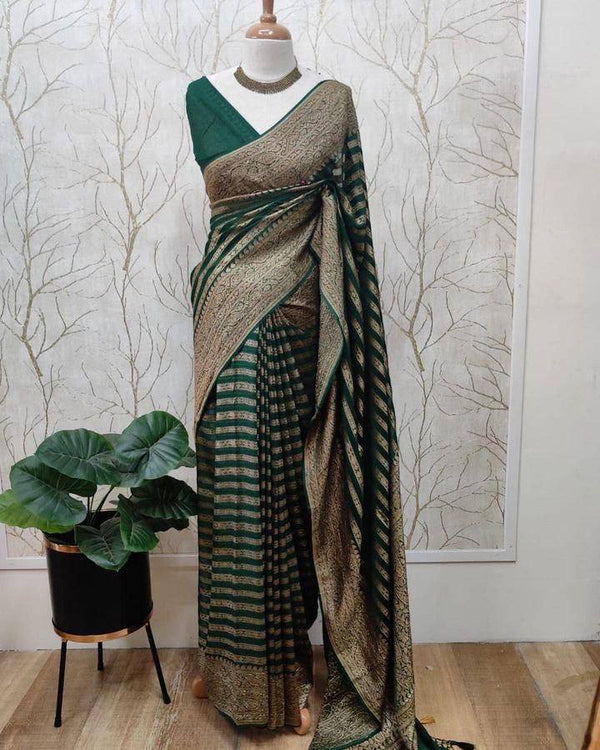 Pure Soft Khadi Georgette Silk Saree
