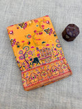 Hypnotic  Pashmina Saree With Preferable Blouse Piece -yellow